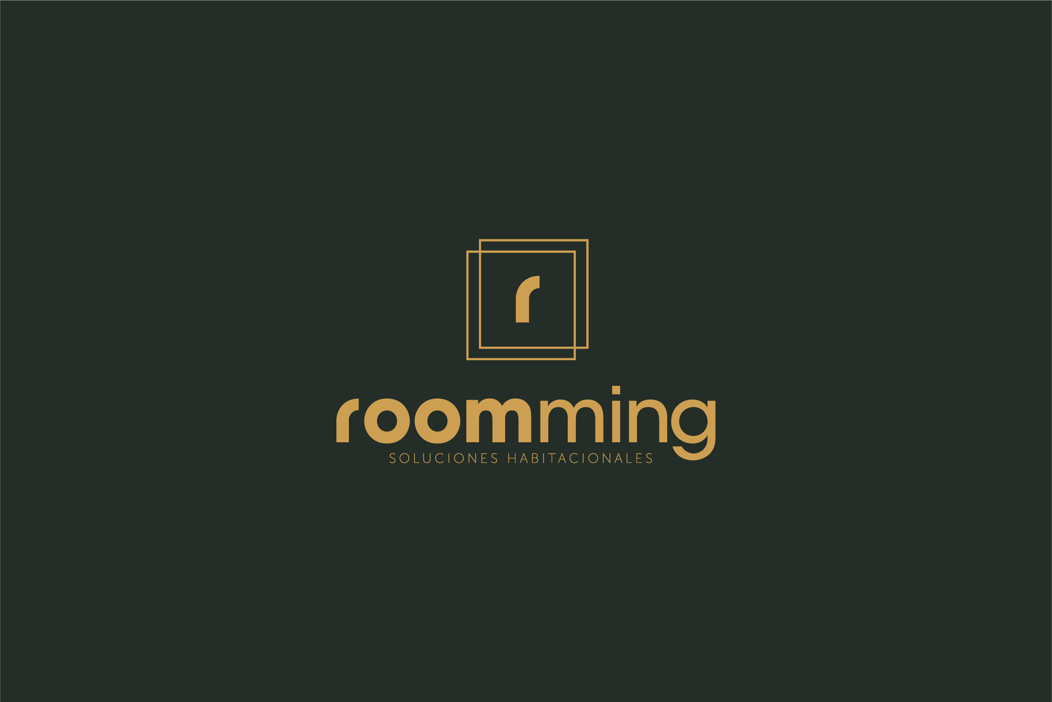logo roomming fondo verde 2